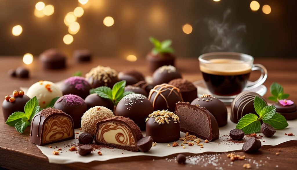 découvrez l'univers du chocolat fourré avec nos délicieuses pralines, ganaches et autres gourmandises. offrez-vous un moment de pur plaisir chocolaté, parfait pour accompagner vos pauses sucrées ou à offrir en cadeau.