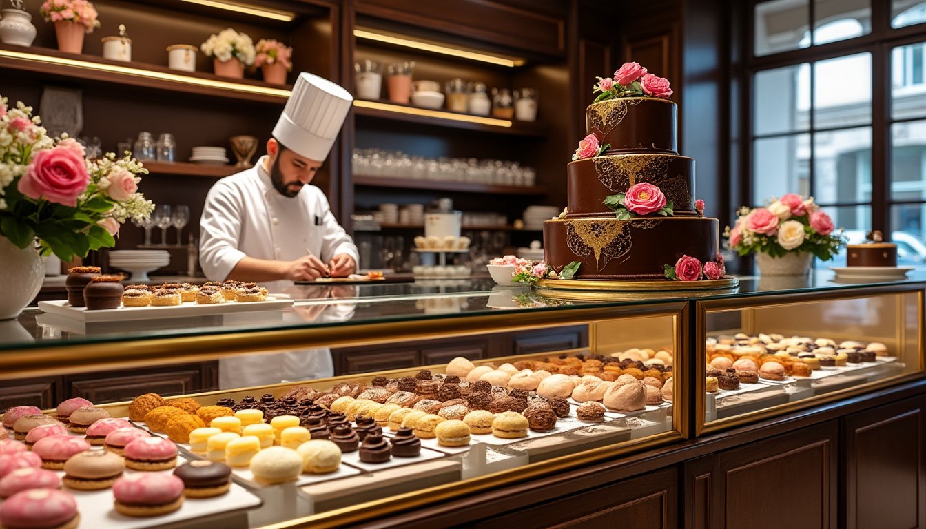 découvrez les créations emblématiques des chocolatiers et pâtissiers les plus renommés. explorez leur univers sucré à travers des chefs-d'œuvre gourmands qui ont marqué l'histoire de la pâtisserie et de la chocolaterie. plongez dans leur savoir-faire et laissez-vous séduire par des délices uniques.