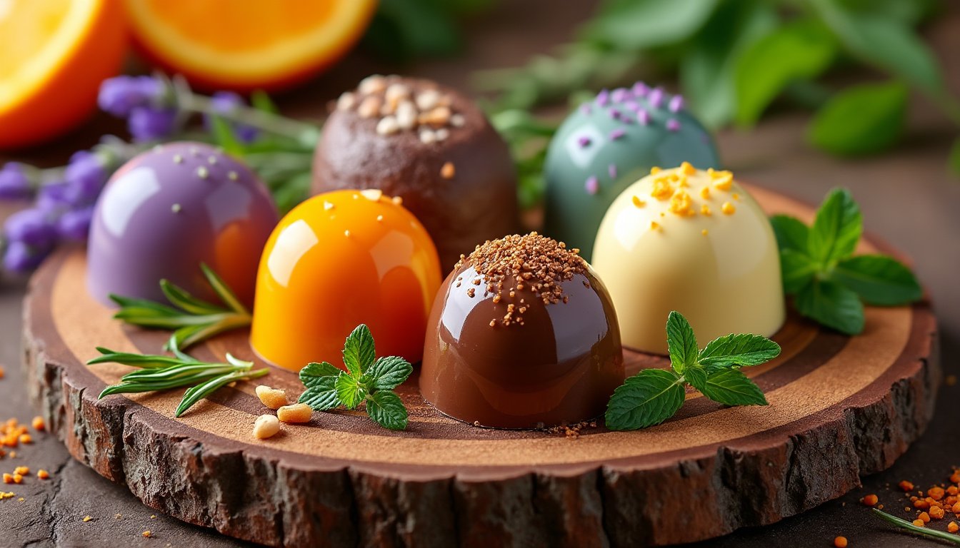 découvrez nos chocolats aromatisés à base d'huiles essentielles, une innovation savoureuse qui allie plaisir gustatif et bien-être. une expérience unique pour éveiller vos sens tout en prenant soin de vous !