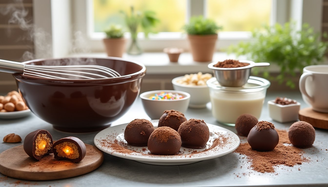 découvrez nos conseils et astuces pour réussir des truffes au chocolat maison délicieuses et fondantes. suivez nos recettes étape par étape et impressionnez vos proches avec vos talents de chocolatier !