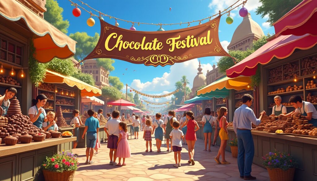 découvrez les festivals du chocolat incontournables à travers le monde ! plongez dans un univers gourmand où le cacao est à l'honneur, participez à des ateliers, dégustez des créations chocolatées et laissez-vous séduire par des animations festives. un rendez-vous à ne pas manquer pour tous les passionnés de chocolat !