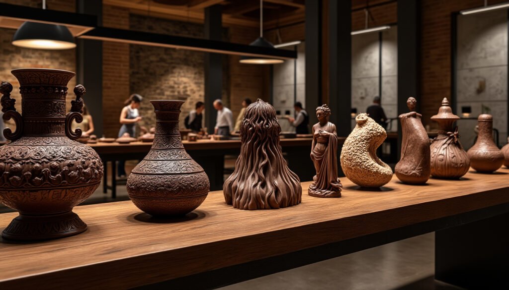 découvrez l'évolution fascinante de l'art de la sculpture en chocolat à travers les âges. plongez dans l'histoire de cette délicieuse forme d'expression artistique, des œuvres anciennes aux créations modernes, et explorez la passion et le savoir-faire des maîtres chocolatiers.