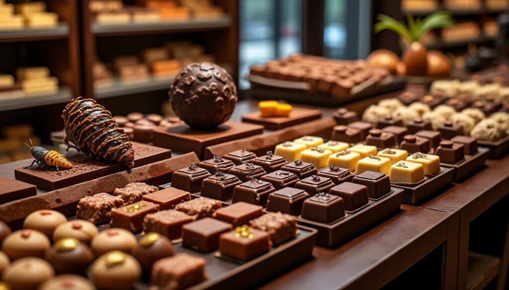 découvrez le chocolat aux insectes, une véritable innovation culinaire qui suscite les passions et les débats. est-ce une folie gourmande ou l'avenir de l'alimentation durable ? plongez dans cet univers surprenant où saveurs et nutrition se rencontrent.