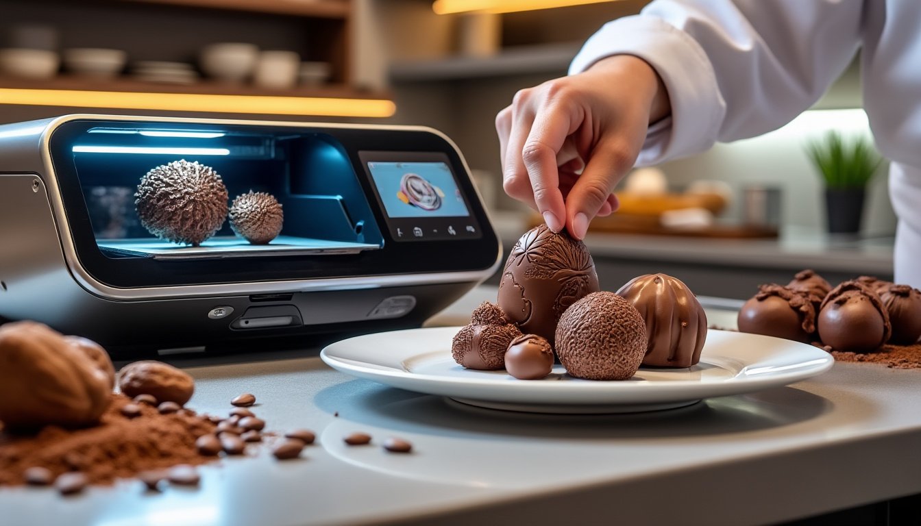 découvrez la révolution gourmande du chocolat imprimé en 3d ! explorez comment cette technologie innovante redéfinit la création de douceurs sucrées, offrant des formes uniques et personnalisées pour émerveiller vos papilles et votre créativité.
