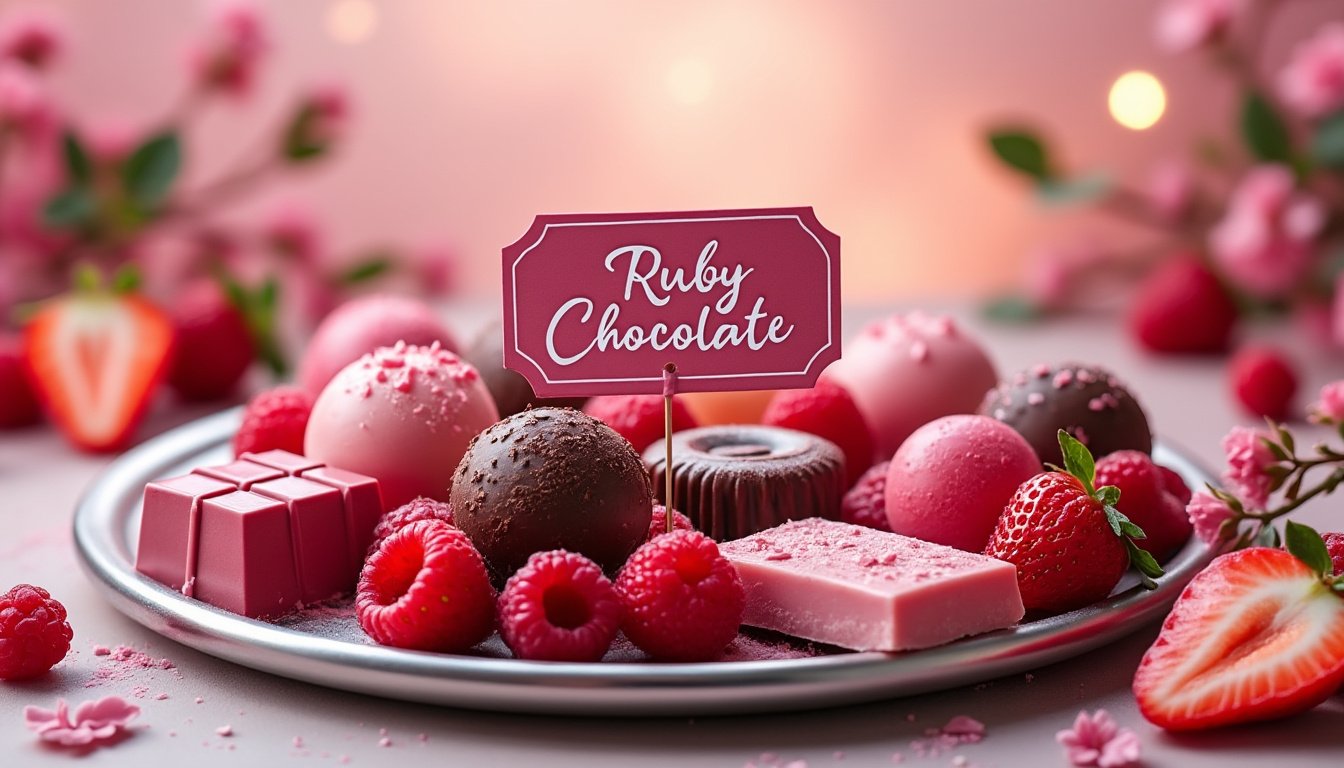 découvrez le chocolat rose, également connu sous le nom de ruby chocolate. apprenez ses origines, ses caractéristiques uniques et pourquoi il est devenu la nouvelle sensation gourmande qui émerveille les amateurs de chocolat.