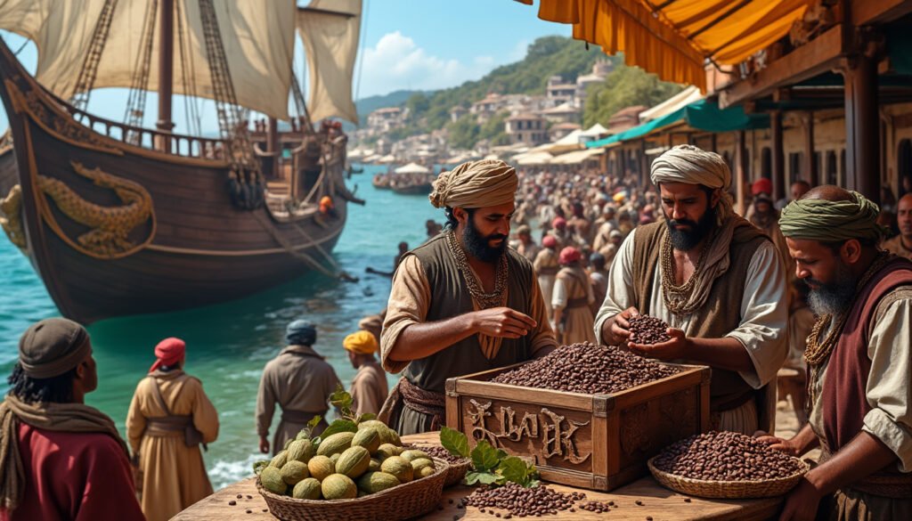 découvrez comment le cacao a influencé les explorations maritimes et façonné les échanges commerciaux à travers l'histoire. plongez dans l'importance de cette précieuse fève dans le commerce mondial et ses impacts culturels et économiques.