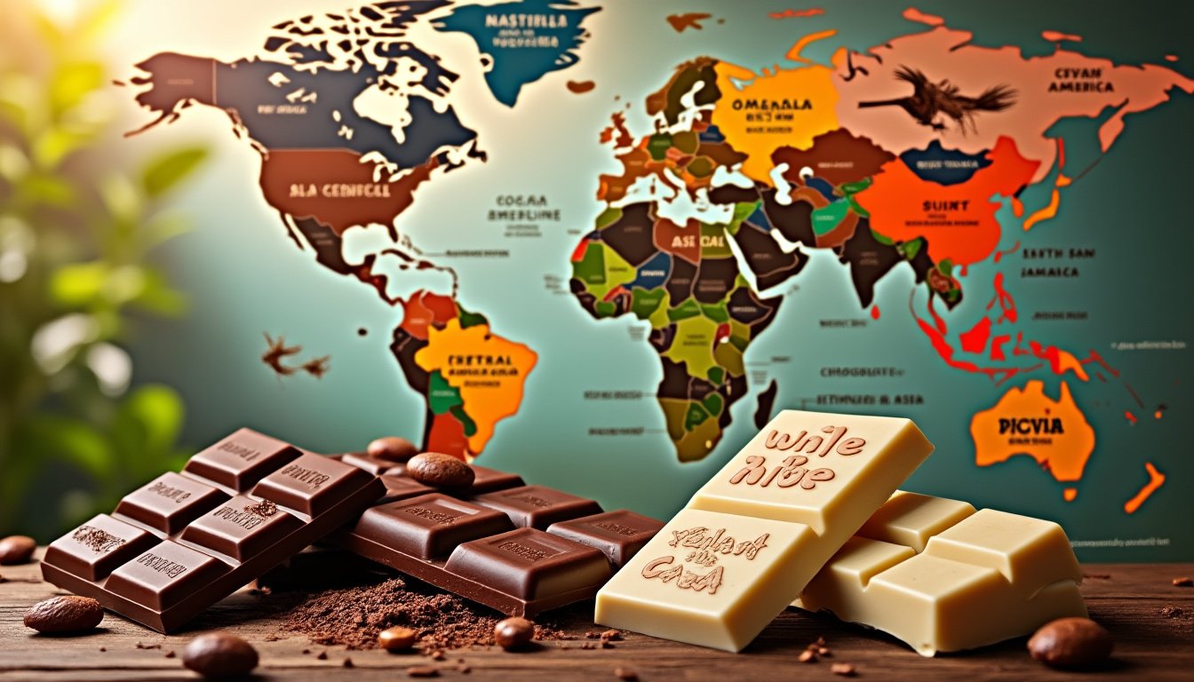 découvrez l'influence des origines géographiques sur le goût du chocolat. cet article explore les variétés de cacao et leurs arômes uniques, mettant en lumière l'importance de la provenance dans la dégustation chocolatée.