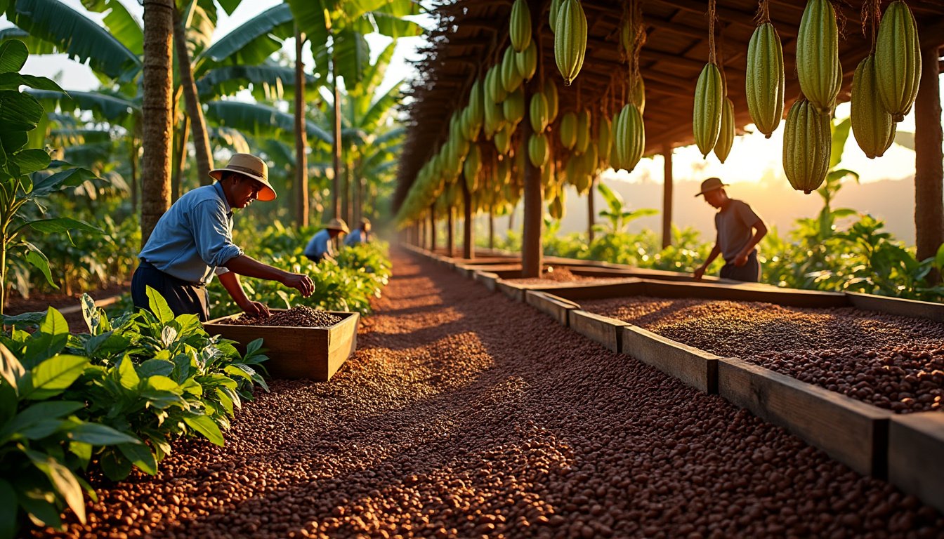 découvrez les grandes étapes de la transformation du cacao en chocolat : du haricot à la tablette, explorez le processus fascinant qui révèle les secrets de ce délice tant apprécié. apprenez tout sur la récolte, la fermentation, le séchage et la fabrication du chocolat.