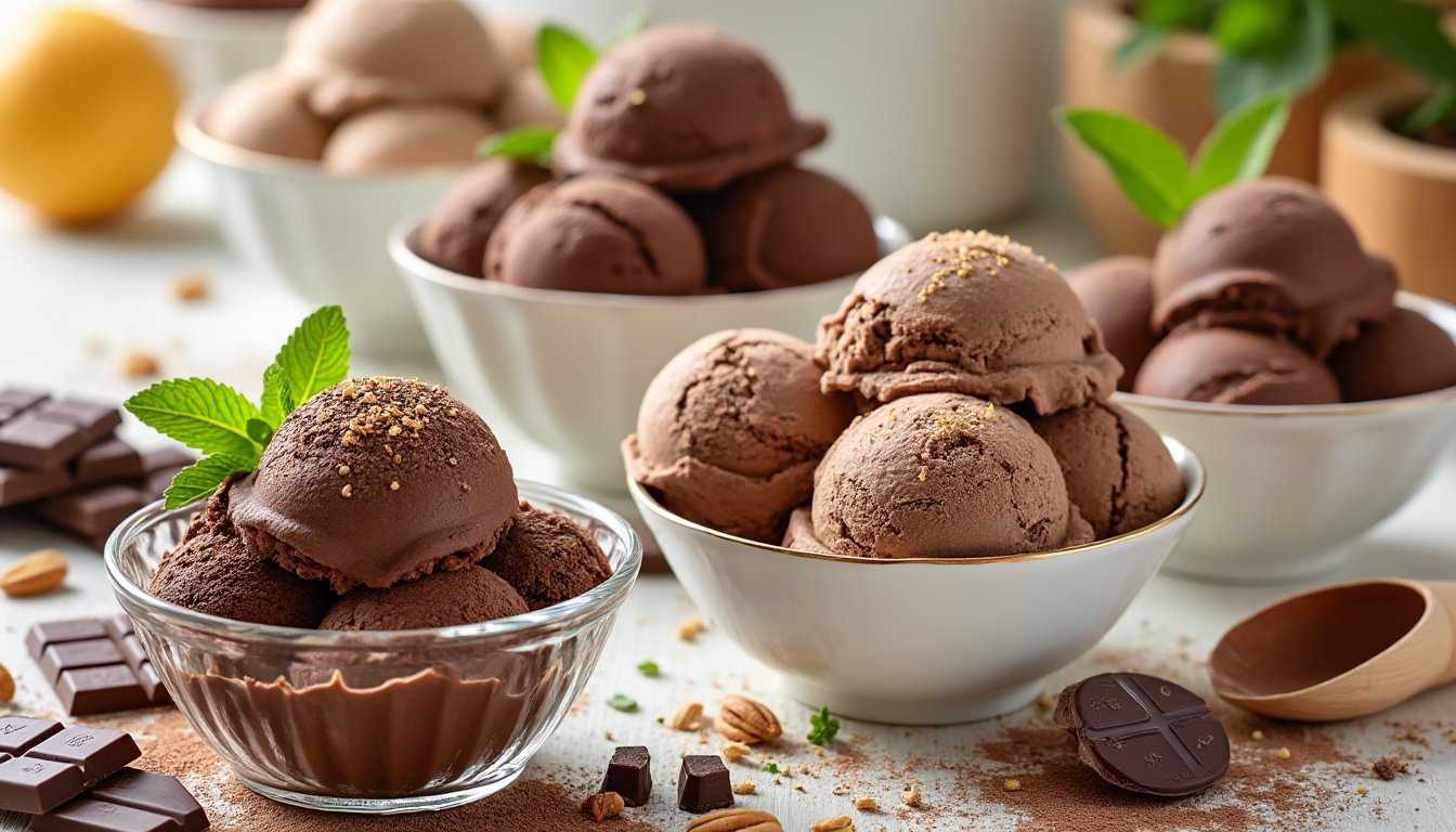 découvrez des recettes délicieuses et faciles de glaces et sorbets au chocolat maison. éveillez vos papilles avec des desserts gourmands, parfaits pour vous rafraîchir en été ou pour toute occasion spéciale. apprenez à confectionner vos propres douceurs chocolatées avec des ingrédients frais et savoureux.