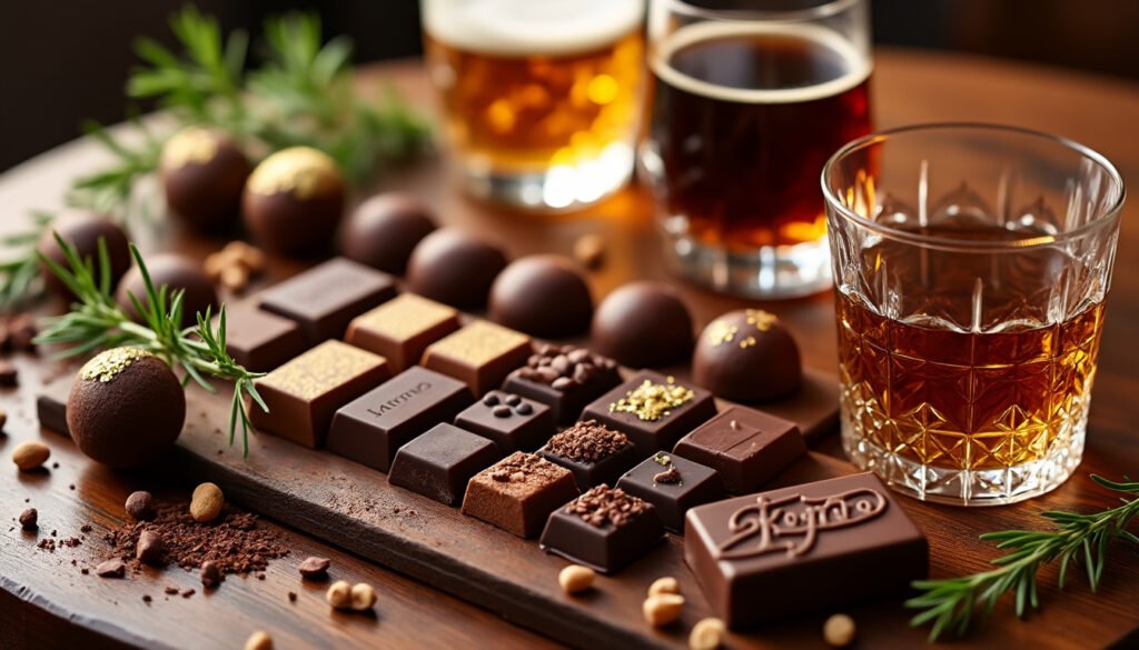 découvrez les délicieuses associations entre chocolat et alcool dans notre guide. explorez des combinaisons savoureuses qui éveilleront vos papilles, des accords classiques aux mélanges audacieux. parfait pour les gourmets en quête de nouvelles expériences gustatives, ce voyage sensoriel met en avant les richesses de ces deux délices.