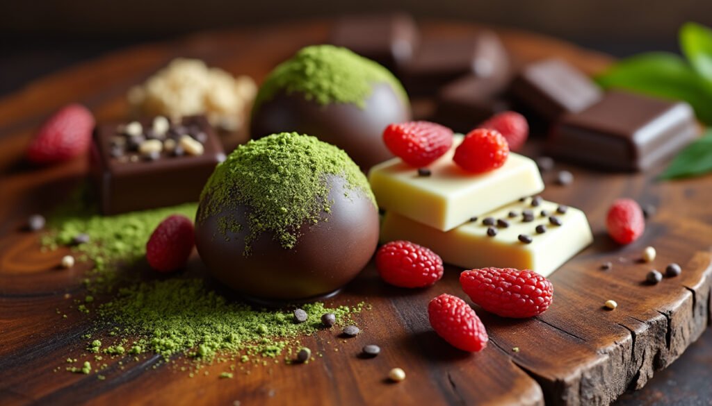 découvrez l'alliance parfaite entre plaisir et bien-être avec notre sélection de chocolats aux super-aliments. savourez des délices gourmands qui allient nutrition et indulgence, pour une expérience chocolatée qui prend soin de votre santé.