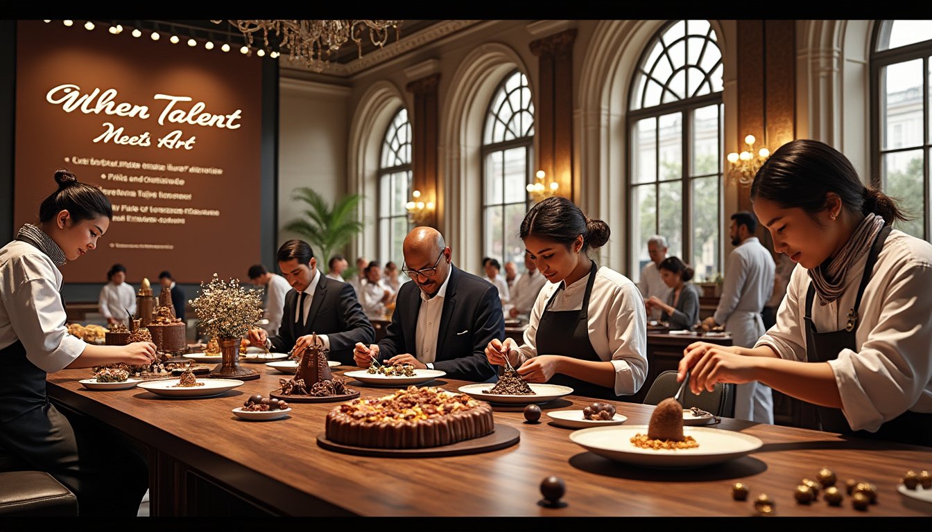 découvrez l'univers fascinant des compétitions internationales de chocolatiers, où le talent et l'art s'entrelacent pour donner naissance à des créations chocolatées spectaculaires. plongez dans cet événement magique qui célèbre la passion et l'innovation des maîtres chocolatiers du monde entier.