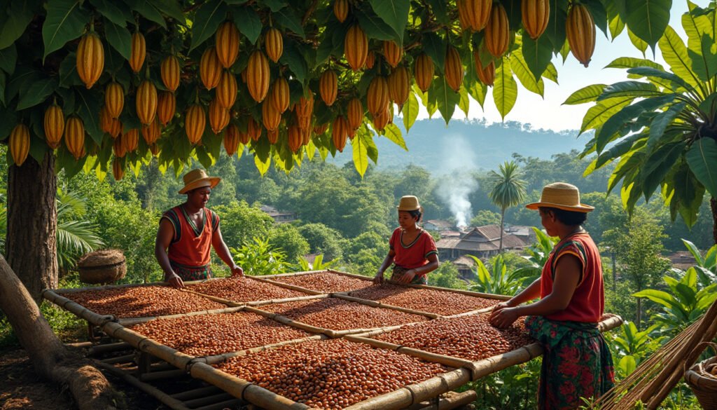 découvrez les étapes essentielles du séchage du cacao, alliant savoir-faire traditionnel et pratiques locales uniques. plongez dans l'univers du cacao et apprenez comment les artisans préservent les saveurs et la qualité tout au long de ce processus crucial.