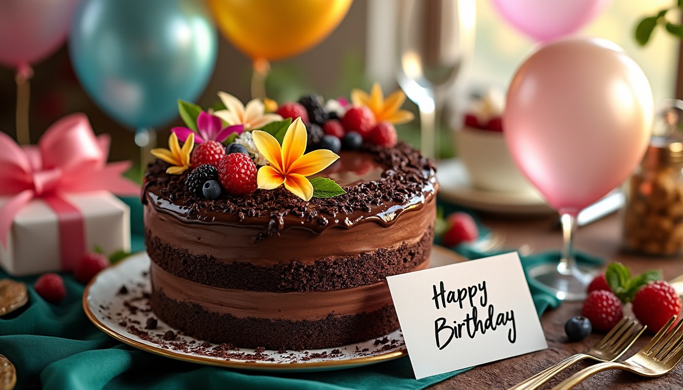 découvrez des idées créatives et délicieuses pour réaliser des gâteaux d'anniversaire au chocolat. inspirez-vous de recettes variées et de décorations uniques pour faire de chaque anniversaire un moment inoubliable avec ces douceurs chocolatées.
