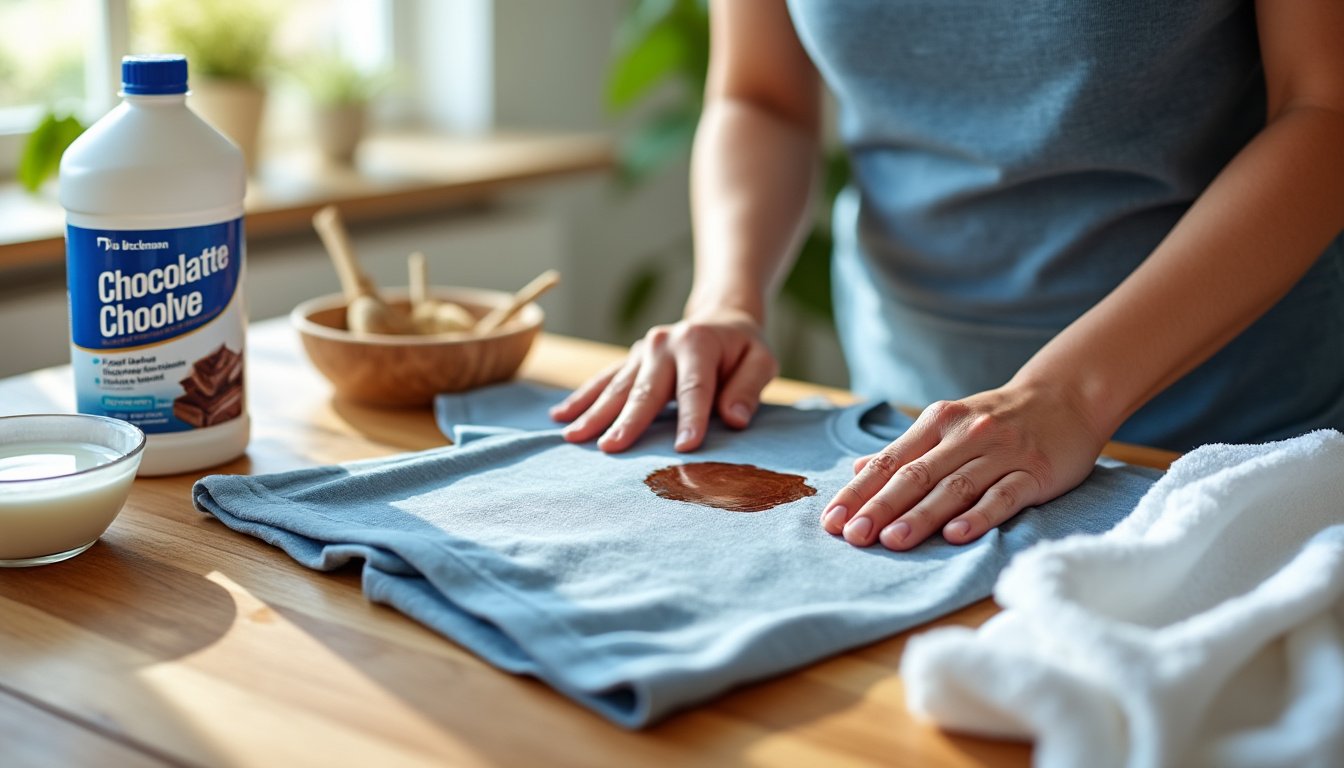 découvrez nos astuces simples et efficaces pour enlever facilement une tache de chocolat sur un vêtement, sans abîmer le tissu. conseils pratiques et solutions rapides !