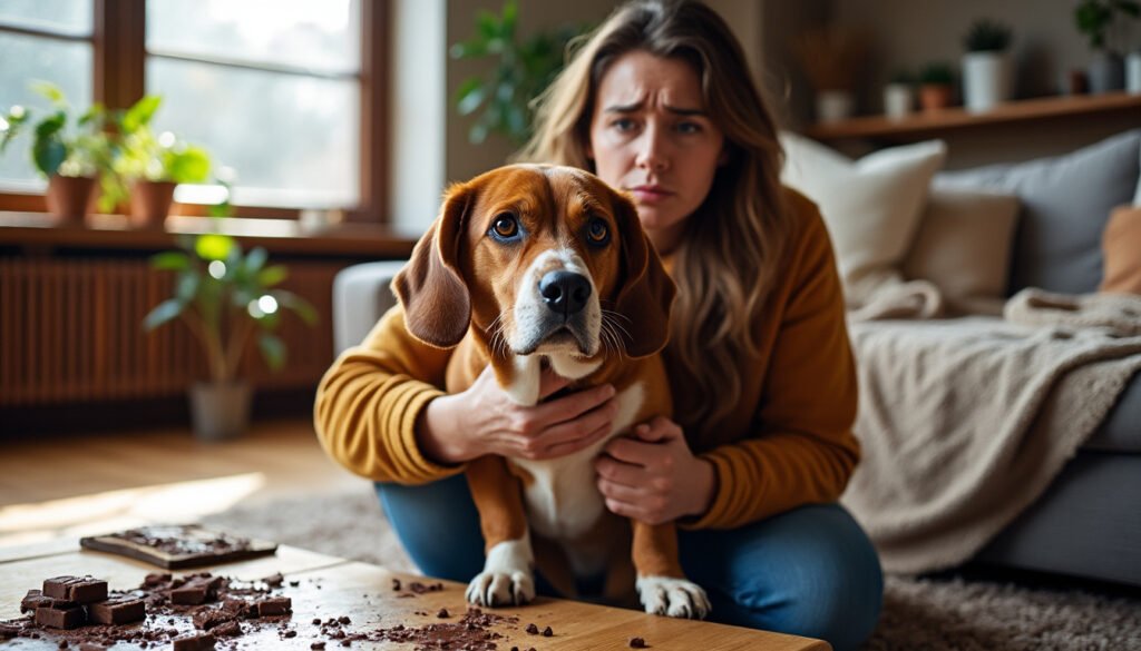 votre chien a mangé du chocolat ? découvrez rapidement les gestes d'urgence à adopter, les symptômes à surveiller et les conseils essentiels pour protéger sa santé.