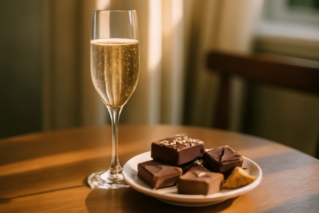 découvrez l'harmonie parfaite entre le chocolat et le champagne, un mariage exquis qui ravira vos papilles lors de vos moments gourmands.