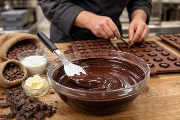 découvrez la technique des chocolatiers pour réussir une ganache de couverture parfaite et créer de délicieux bonbons fourrés au chocolat.