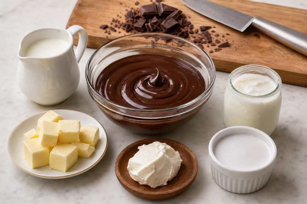 découvrez 6 alternatives savoureuses pour réaliser une ganache au chocolat sans crème, en utilisant du lait, du beurre, du mascarpone et plus encore pour des desserts gourmands et faciles.